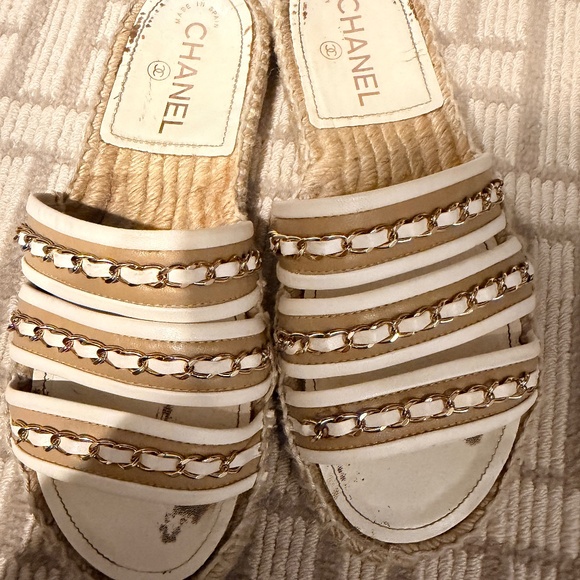 Chanel Sandals sz 37 - Picture 1 of 8